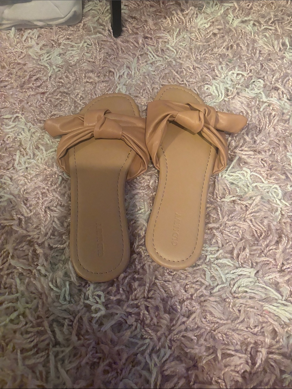 Old Navy Knot Slide Sandals in Tan